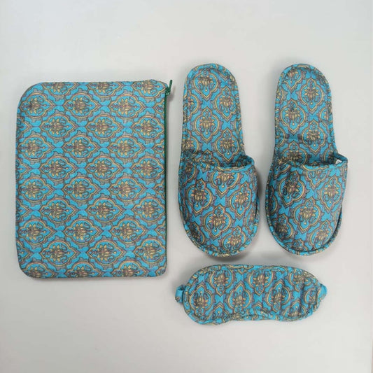 Quilted travel set silke Iwasasari