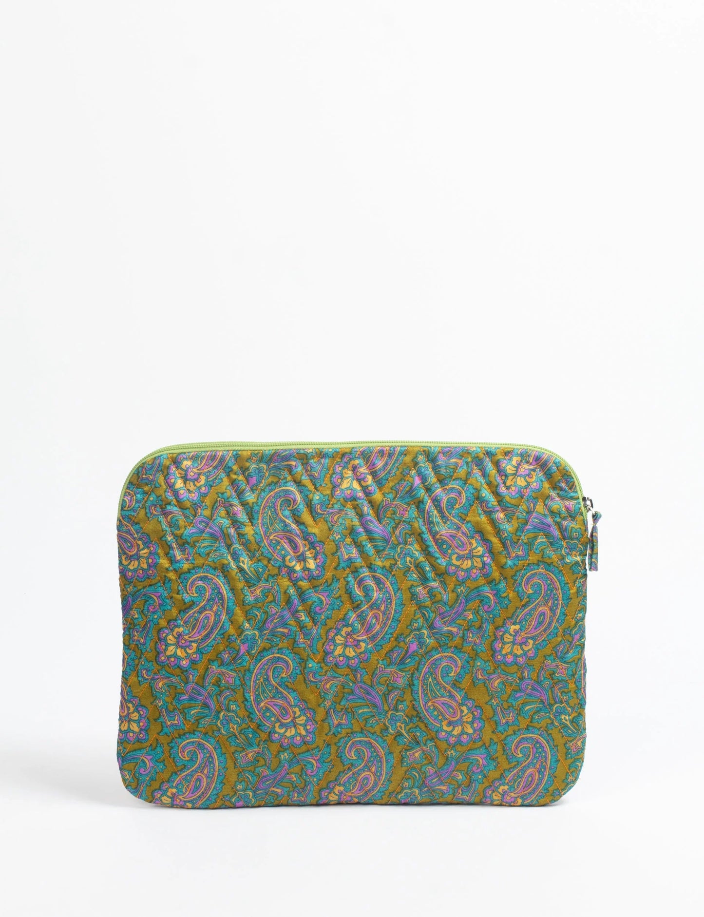 Qulilted laptop sleeve 13-14" silke Iwasasari